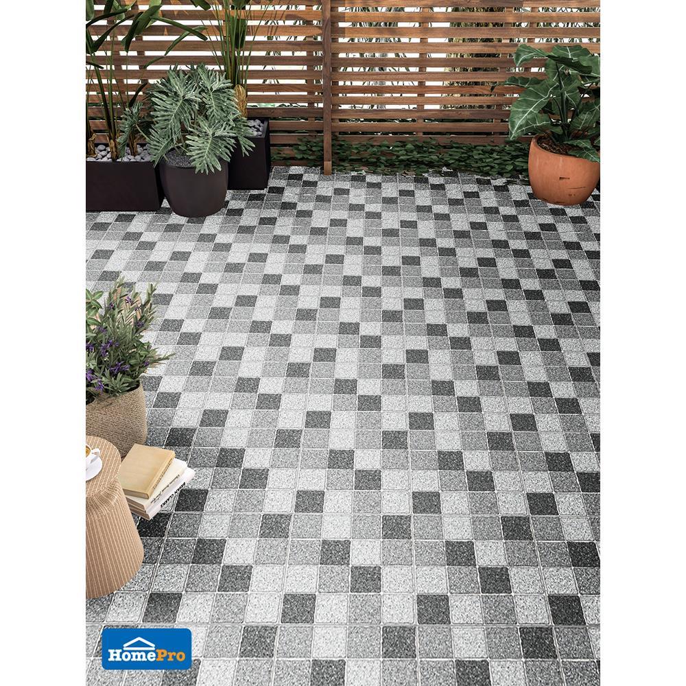 กระเบื้องพื้น 16x16 นิ้ว TARA โมวาโด เทา EXC A 0.96 ตร.ม.