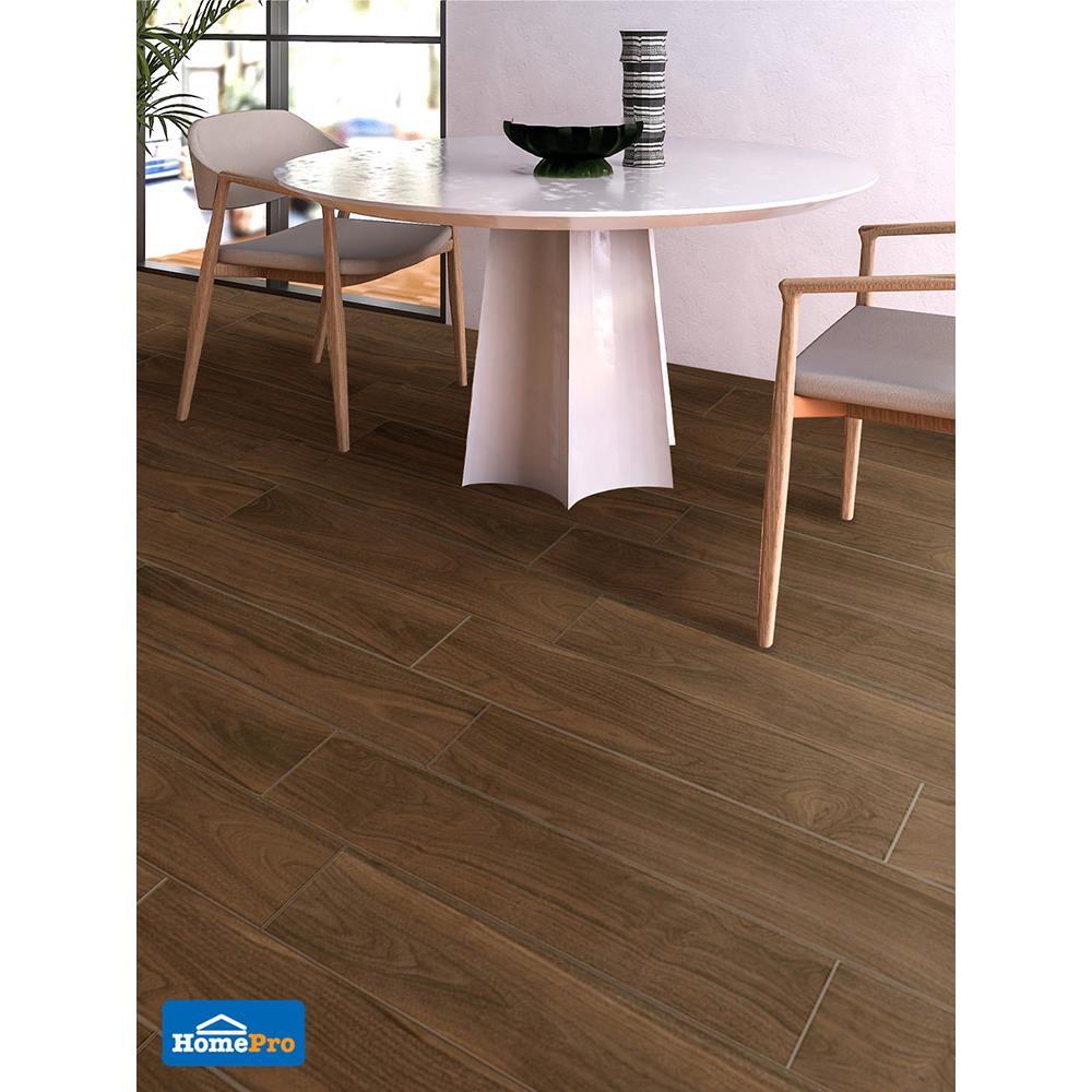 กระเบื้องพื้น 20x120 ซม. ปักกิ่ง น้ำตาล A 0.96M2