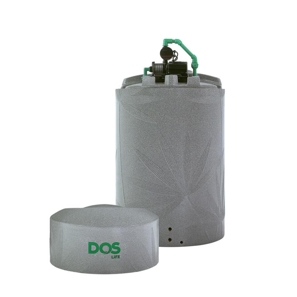 แท้งค์น้ำบนดิน DOS NATURA WATER PAC 2,000 ลิตร สีเทา+ปั๊มน้ำ MITSUBISHI EP355