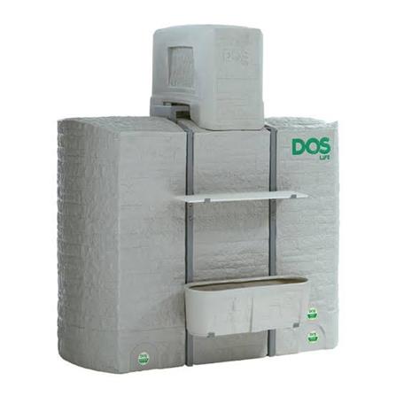 แท้งค์น้ำบนดิน DOS MOB WATER PAC 900 ลิตร สีเทาอ่อน+ปั๊มน้ำ MITSUBISHI EP305R_2