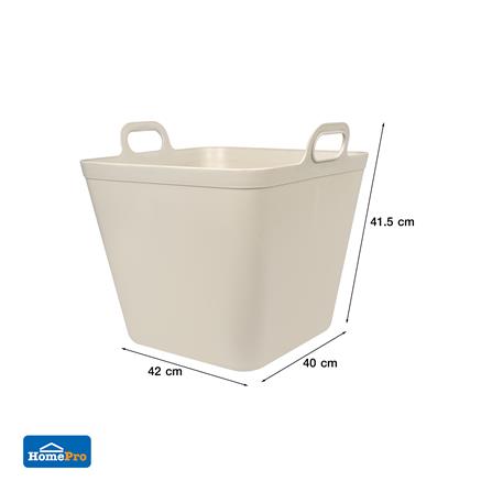 กล่องหูหิ้ว STACKO รุ่นบิ๊กกี้ เอียร่า 42x40x41.5 ซม. สีเบจ_6
