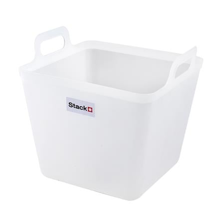 กล่องหูหิ้ว STACKO รุ่นมินนี่ เอียร่า 30x30x30.5 ซม. สีขาวใส_0