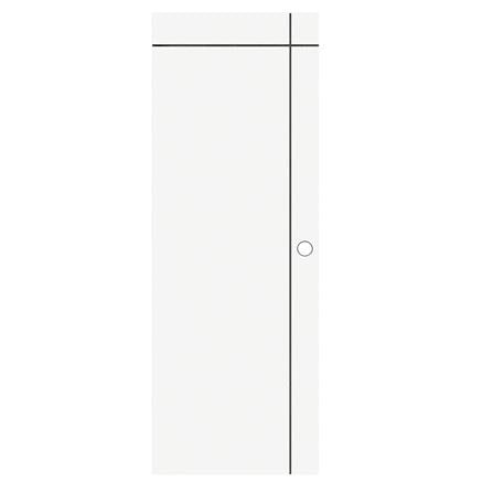 ประตูภายนอก UPVC เจาะลูกบิด PARAZZO PUN06 90x220 ซม. สีขาว_0