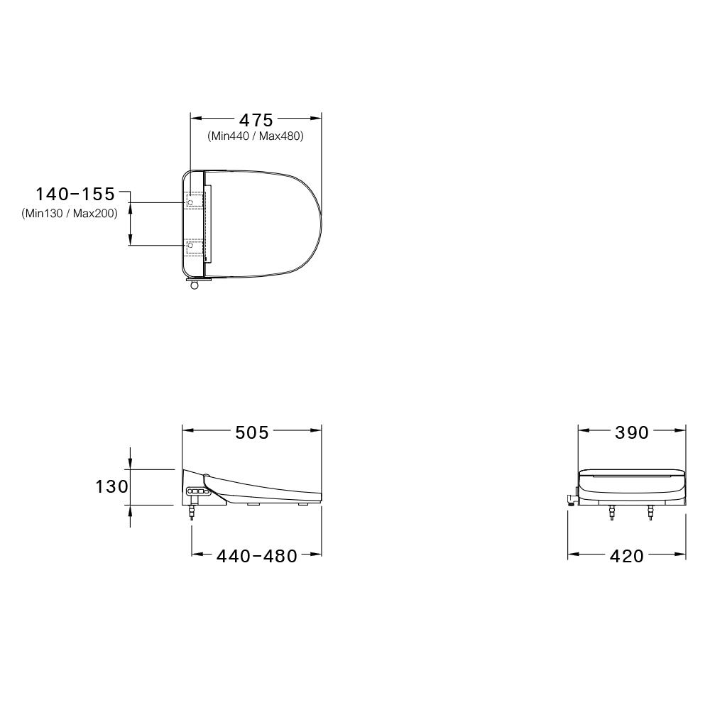 ฝารองนั่งอัตโนมัติ COTTO C9204