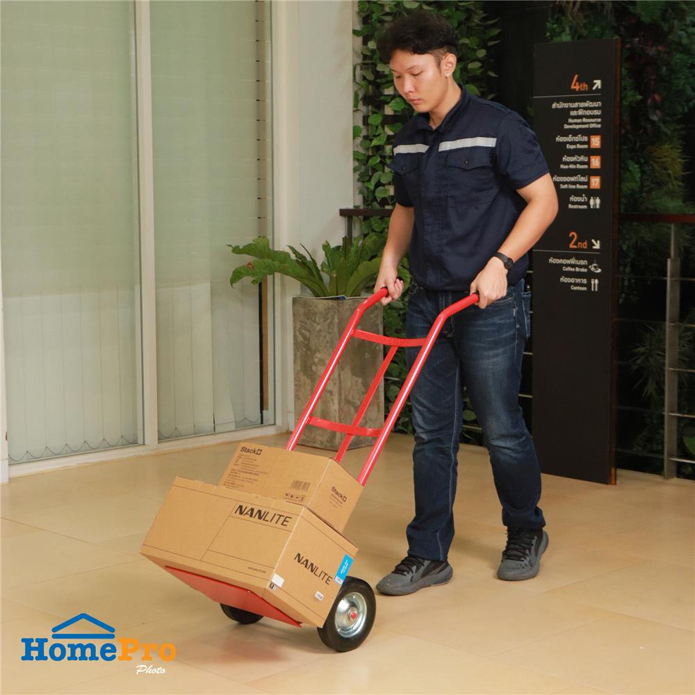 รถเข็นหลังโค้ง เหล็ก MATALL 150 กก. สีแดง