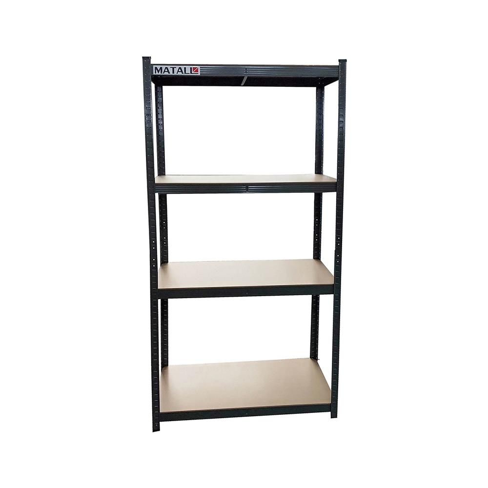 4TIER FREESTANDING METAL SHELVING UNIT MATALL SMALL180CMX90CM