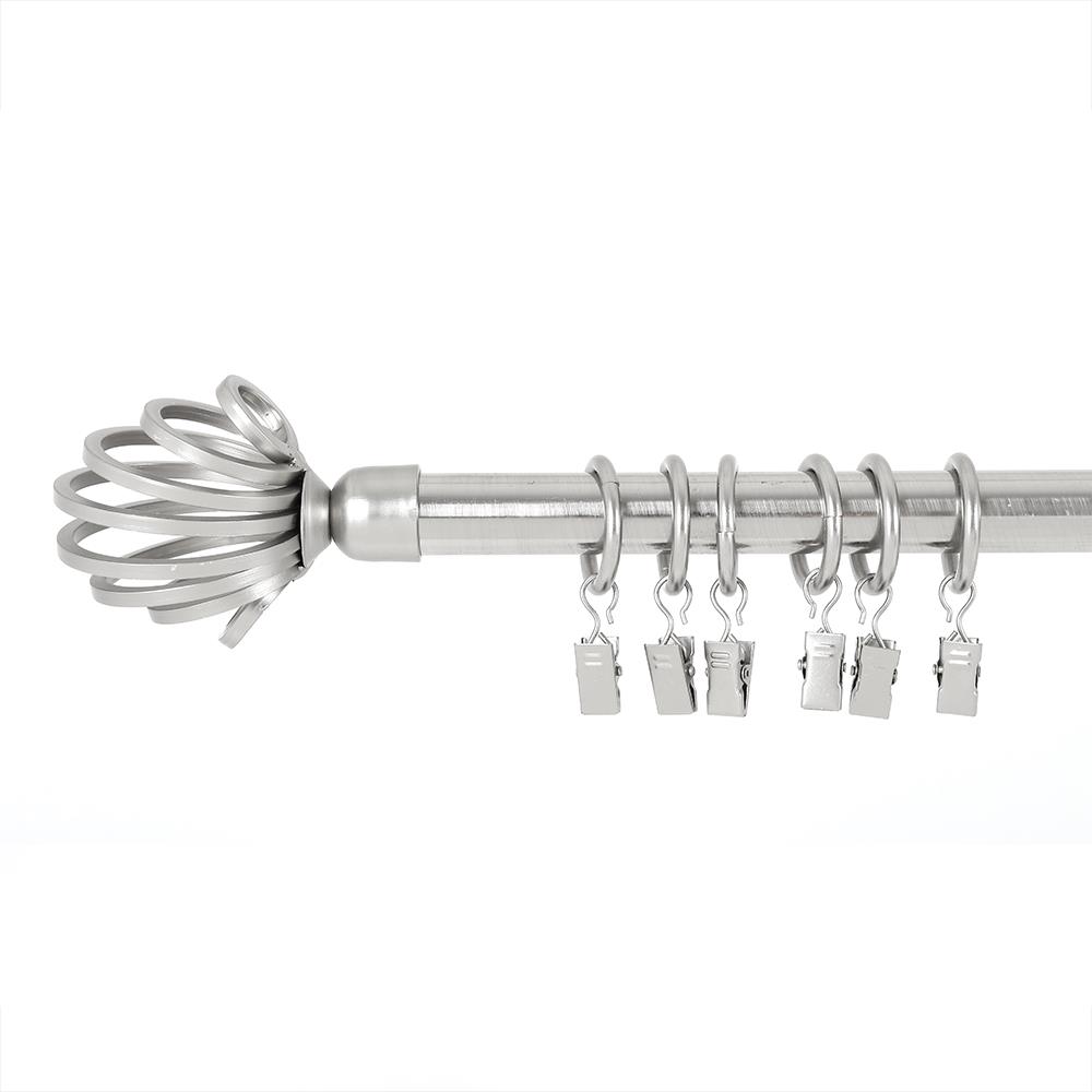 ห่วงคล้องรางเหล็ก HOME LIVING STYLE WD 33 มม. สีเงิน (แพ็ก 6 ชิ้น)