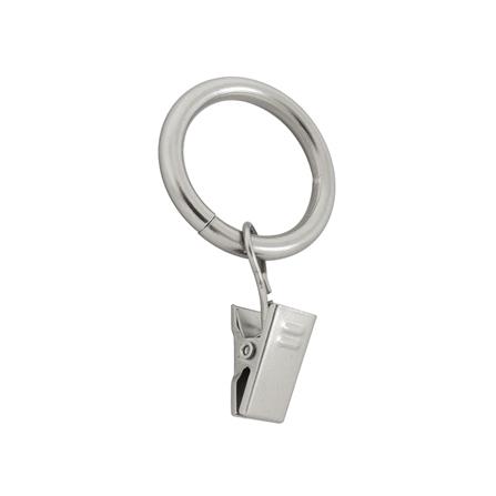 ห่วงคล้องรางเหล็ก HOME LIVING STYLE WD 33 มม. สีเงิน (แพ็ก 6 ชิ้น)