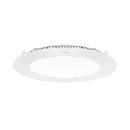 ดาวน์ไลท์ LED LAMPTAN ULTRA SLIM PC 12 วัตต์ WARM WHITE 6 นิ้ว สีขาว กลม_1