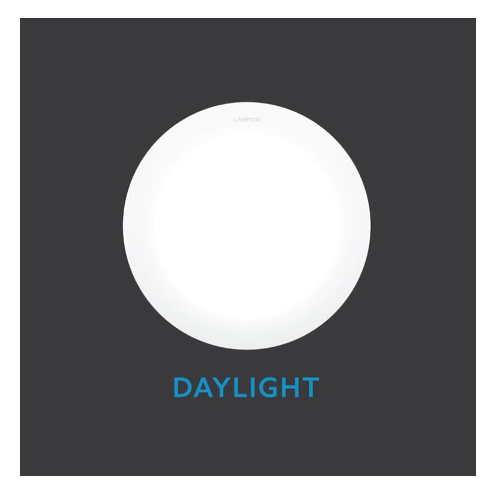 ดาวน์ไลท์ LED LAMPTAN ULTRA SLIM PC 12 วัตต์ DAYLIGHT 6 นิ้ว สีขาว กลม