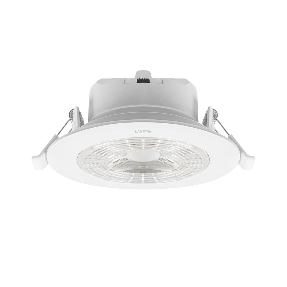 ดาวน์ไลท์ LED LAMPTAN COLOUR SWITCH CHOOZE 13 วัตต์ DAYLIGHT/COOLWHITE/WARMWHITE 4 นิ้ว สีขาว กลม