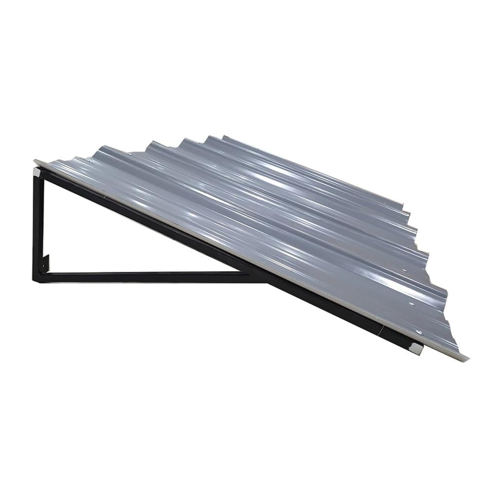 กันสาด UPVC โครงเหล็ก S.D.BRILLIANT 60x100 ซม. สีเทา