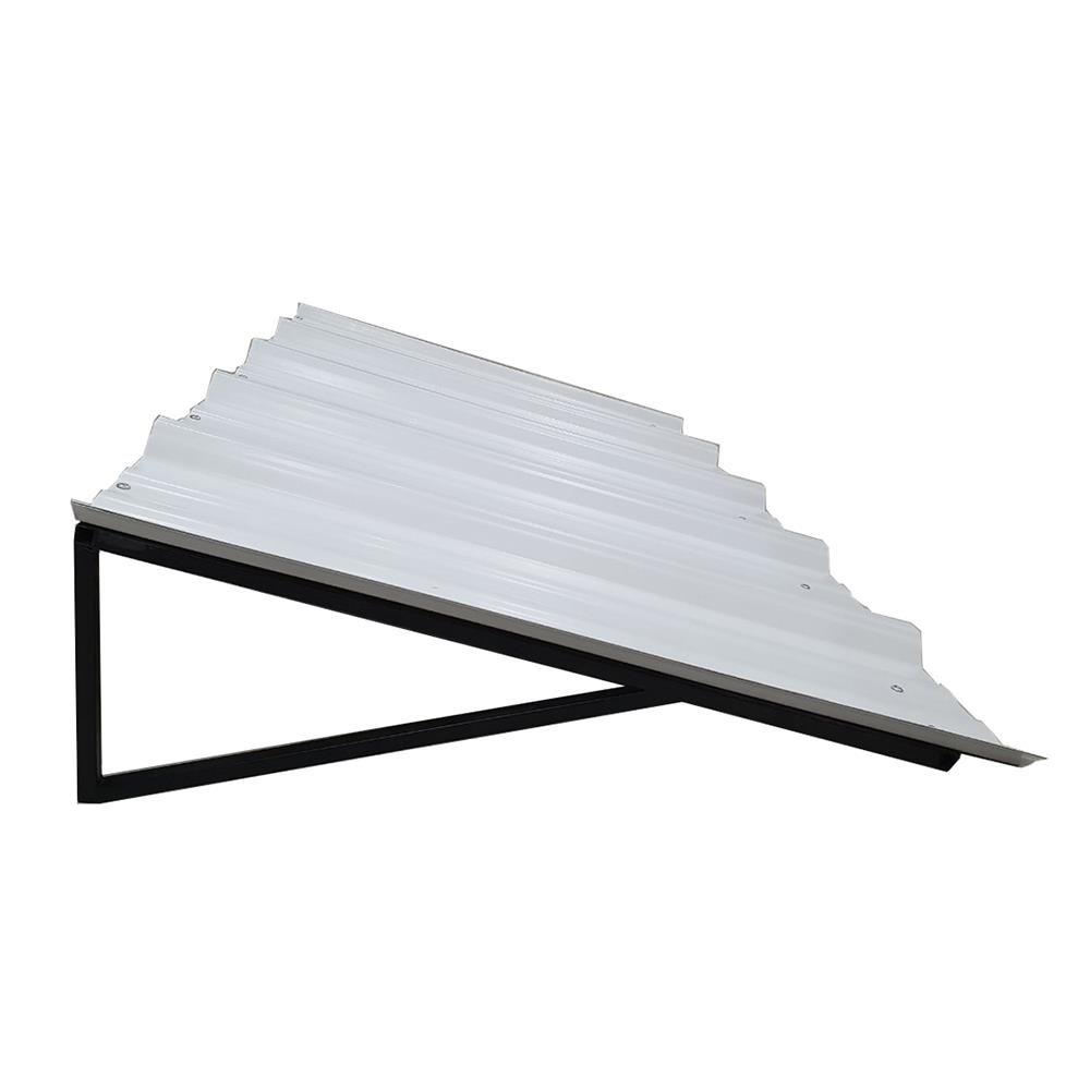 กันสาด UPVC โครงเหล็ก S.D.BRILLIANT 60x100 ซม. สีขาว