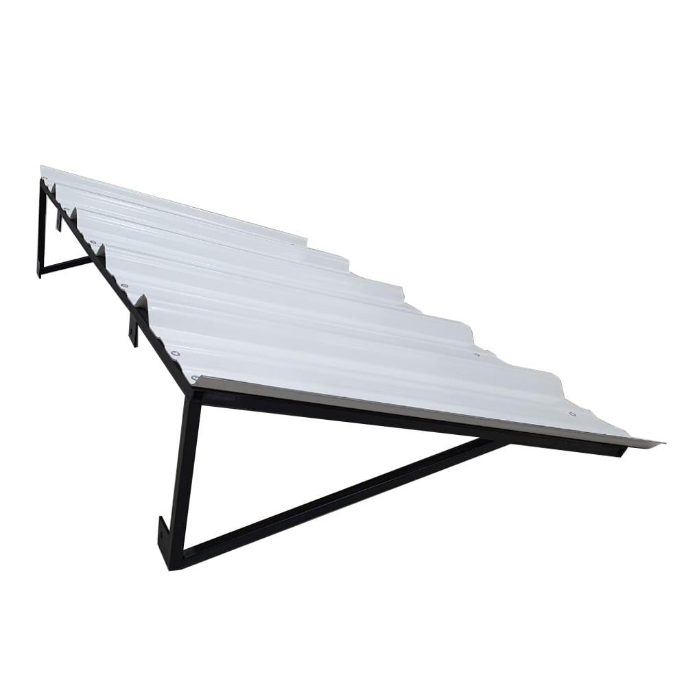 กันสาด UPVC โครงเหล็ก S.D.BRILLIANT 60x100 ซม. สีขาว