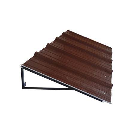 กันสาดเมทัลชีท S.D.BRILLIANT 60X100 ซม. สีน้ำตาล_1