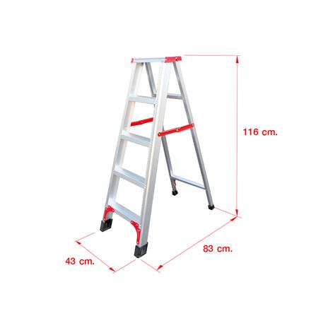 บันไดอะลูมิเนียมทรง A MATALL R12205L 5 ขั้น_2