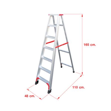 บันไดอะลูมิเนียมทรง A MATALL R12207L 7 ขั้น_2