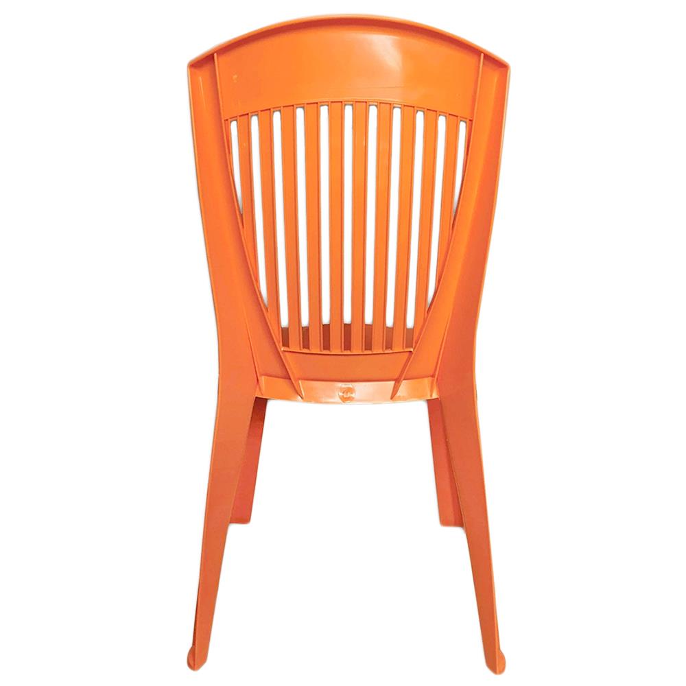 เก้าอี้พลาสติกลายตรง SUPERWARE CH-63 สีส้ม