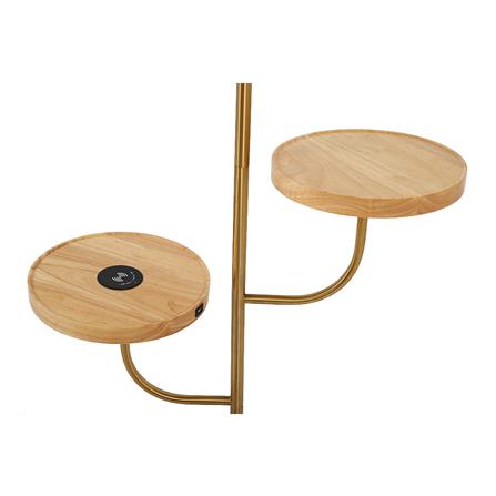 FLOOR LAMP CARINI YJ202032 WHITE/ANTIQUE BRASS/BLACK