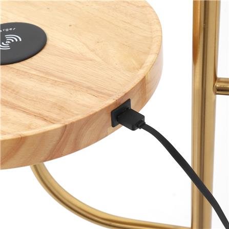 FLOOR LAMP CARINI YJ202032 WHITE/ANTIQUE BRASS/BLACK