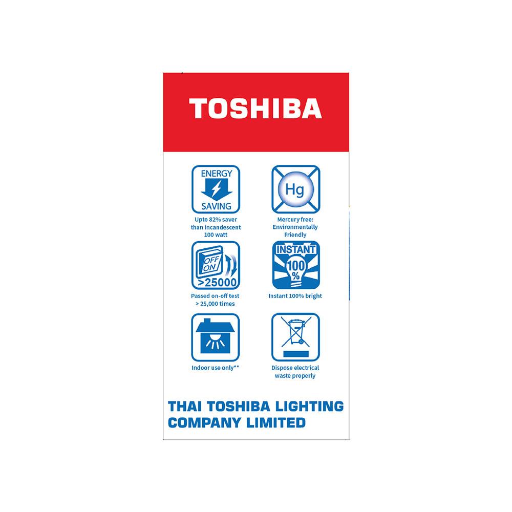 หลอด LED TOSHIBA BULB 18 วัตต์ E27 DAYLIGHT