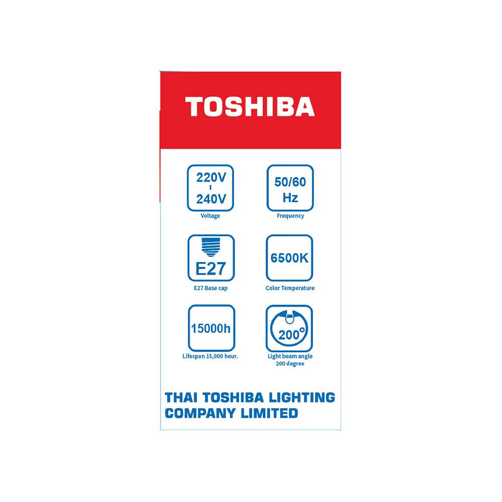 หลอด LED TOSHIBA BULB 15 วัตต์ E27 DAYLIGHT