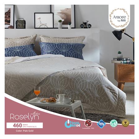 COMFORTER AMORE ROSELYN 100X90" PALE GOLD