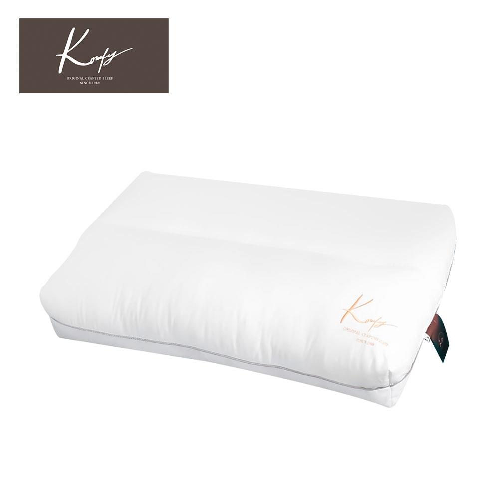 หมอนสุขภาพ ใยสังเคราะห์ KOMFY KRAFTED KONTOUR ไซส์ M 16x27 นิ้ว สีขาว