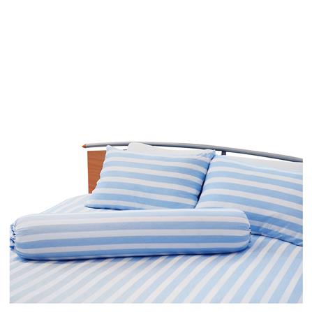 ชุดผ้าปูที่นอน 5 ฟุต 5 ชิ้น KOOLTEC COOLING STRIPE สีฟ้า_1
