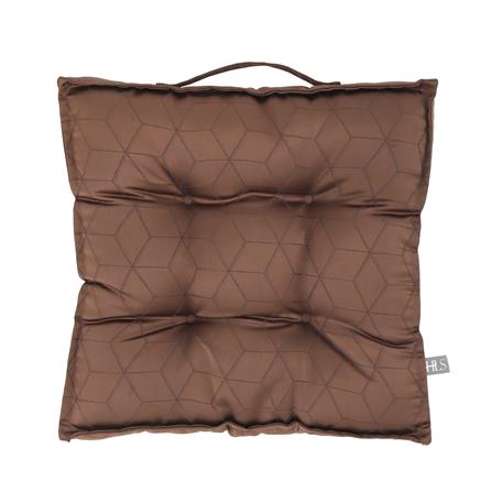 CHAIR PAD HOME LIVING STYLE HEX 17X17" BROWN