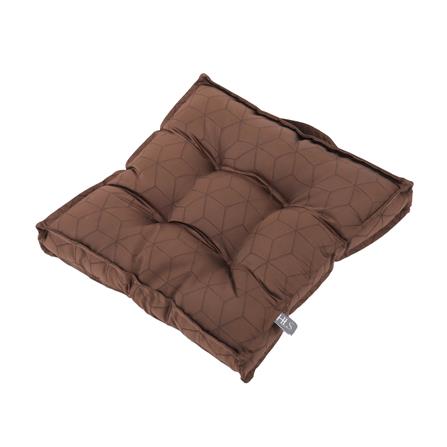 CHAIR PAD HOME LIVING STYLE HEX 17X17" BROWN