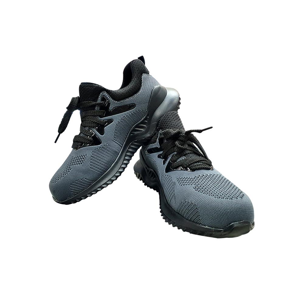 รองเท้านิรภัยผ้า พื้นยาง DEXZON LJ-20680 เบอร์ 41 สีเทา