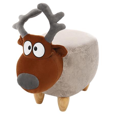 สตูลรูปสัตว์ FURDINI MOOSE สีเทา_1