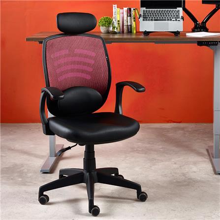 เก้าอี้เพื่อสุขภาพ ERGOTREND WIFI-01RMP สีดำ/สีแดง_3