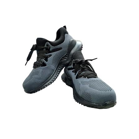 รองเท้านิรภัยผ้า พื้นยาง DEXZON LJ-20680 เบอร์ 44 สีเทา