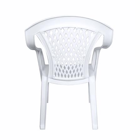 เก้าอี้พลาสติกเท้าแขน SUPERWARE CH-52 สีขาว_2