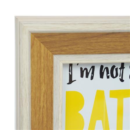 กรอบรูปไม้คู่ HOME LIVING STYLE BATMAN 4x6 นิ้ว สีน้ำตาล_2