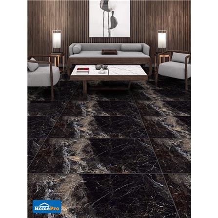 กระเบื้องพื้นพอร์ซเลน 80x160 ซม. TARA บาร์คลีย์ แบล็ค 2.56M2_2