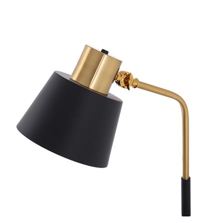 FLOOR LAMP CARINI L711 ANTIQUE BLACK/BLACK/WOOD