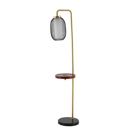 FLOOR LAMP CARINI L714 ANTIQUE BLACK/BLACK