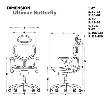 เก้าอี้เพื่อสุขภาพ ERGOTREND ULTIMATE BUTTERFLY สีดำ_5