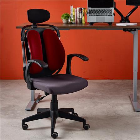 เก้าอี้เพื่อสุขภาพ ERGOTREND DUAL-03 RFF สีแดง_4