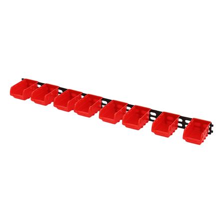 WALL-MOUNTED TOOL STORAGE BIN MATALL RK-1049 BLACK-RED
