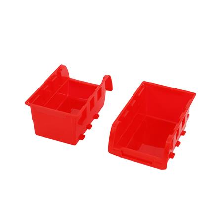 WALL-MOUNTED TOOL STORAGE BIN MATALL RK-1049 BLACK-RED