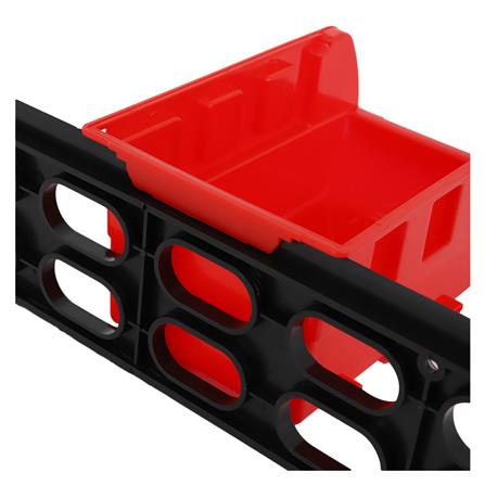 WALL-MOUNTED TOOL STORAGE BIN MATALL RK-1049 BLACK-RED