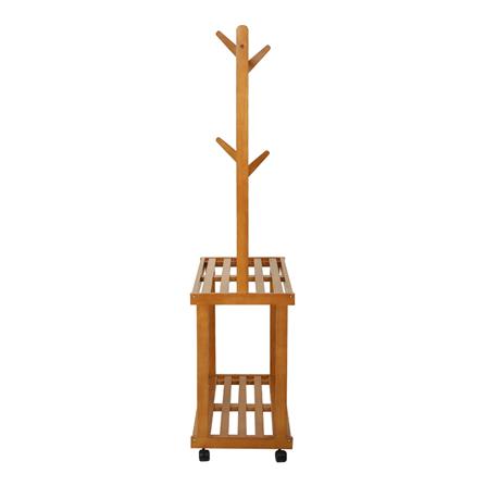 ราวแขวนผ้าไม้+ชั้นวางของ 2 ชั้น PLIM MEDIS_2