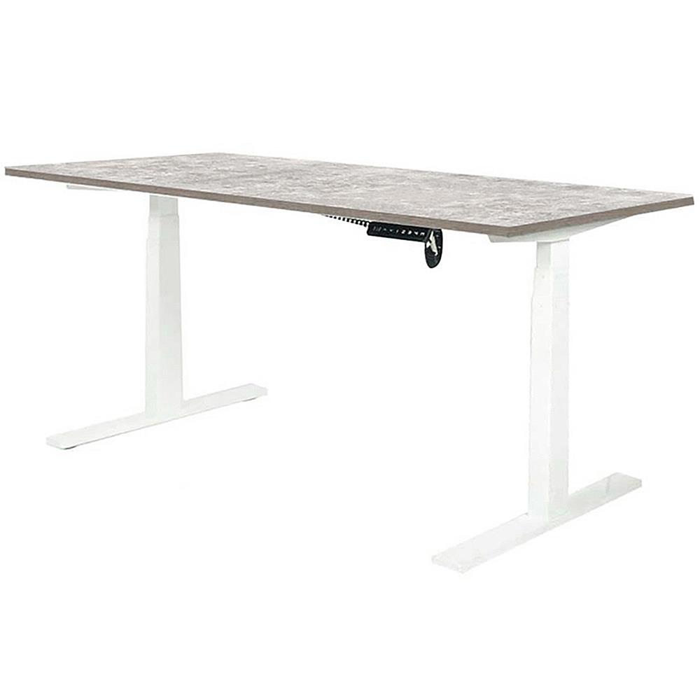โต๊ะทำงานปรับระดับ ERGOTREND SIT 2 STAND GEN2 180 ซม. สี CONCRETE/ขาว