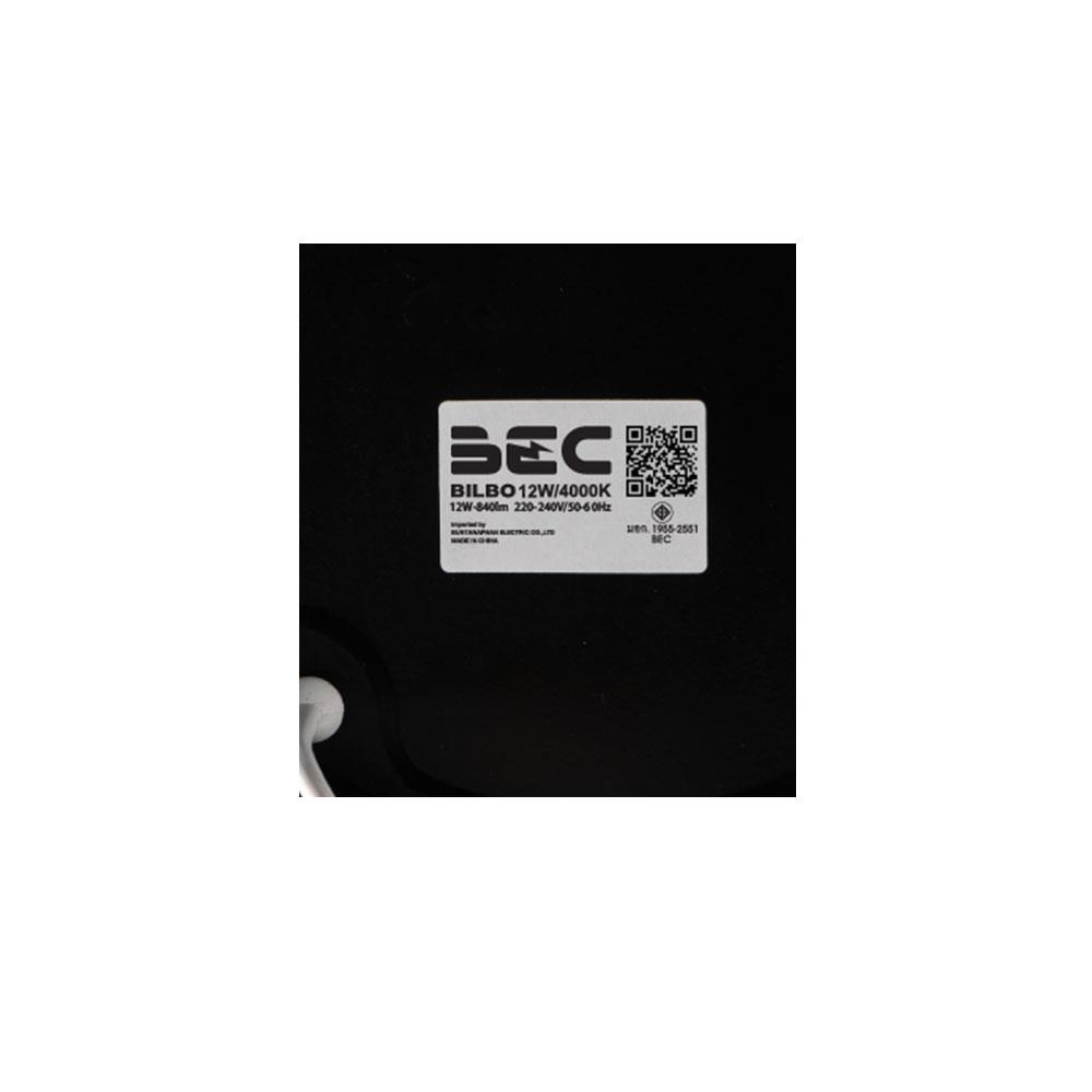 ดาวน์ไลท์ LED BEC BILBO 12 วัตต์ COOLWHITE 6 นิ้ว สีดำ