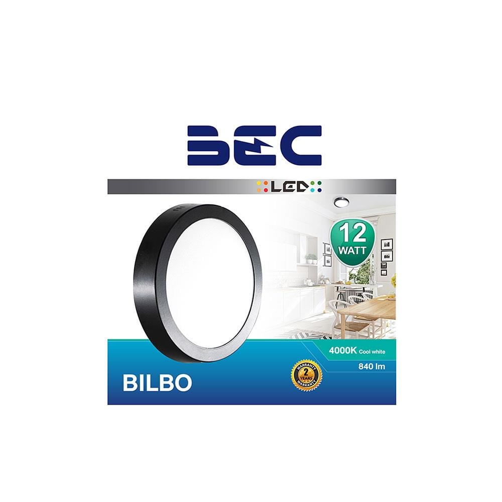 ดาวน์ไลท์ LED BEC BILBO 12 วัตต์ COOLWHITE 6 นิ้ว สีดำ