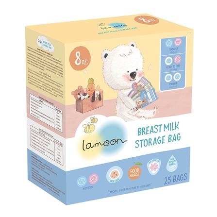 ถุงเก็บน้ำนมแม่ LAMOON 8 ออนซ์ 25 ใบ_0